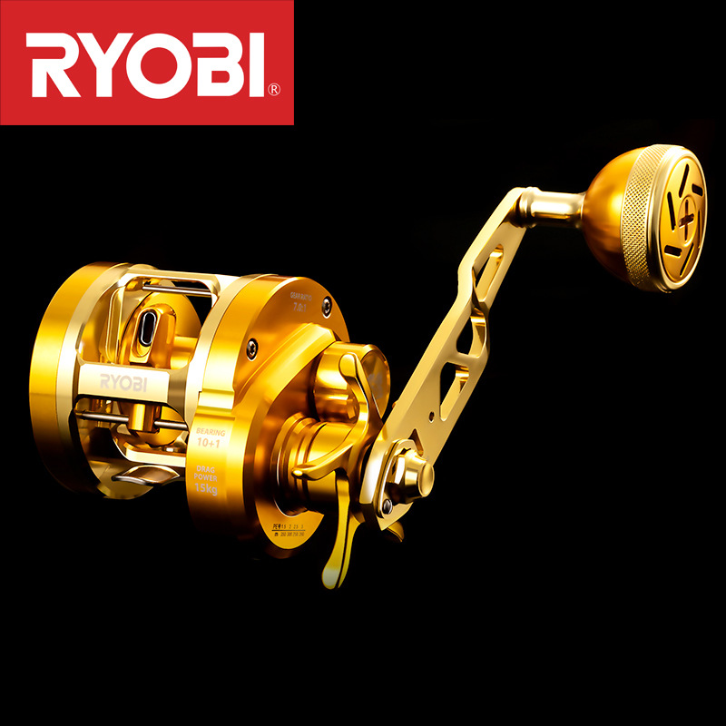 Trolling Reel - JapanRYOBIRyobiVARIUSValius Gold Iron Plate Reel Full
